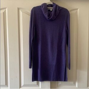 Adrienne Vittadini Purple Cowl Neck Sweater. Size M